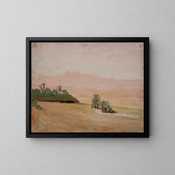 Wüste - Jan Cybis — gerahmtes Bild an der Wand