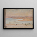 Wüstenlandschaft mit einem Fluss - Jan Cybis — gerahmtes Bild an der Wand