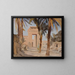 Eingang des Karnak-Tempels während der Reise nach Ägypten - Jan Cybis — gerahmtes Bild an der Wand