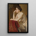Studie eines weiblichen Modells - Jan Cybis — gerahmtes Bild an der Wand