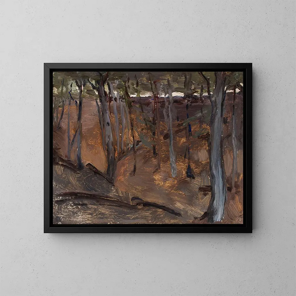 Wald Finnland - Jan Cybis — gerahmtes Bild an der Wand