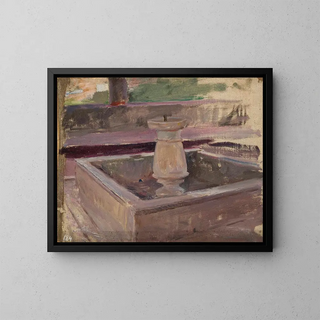 Jan Cigliski - Fountain in the khans palace in Bakhchisaray From the journey to Crimea.webp