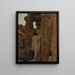 Fragment eines Tempels in Luxor aus der Reise nach Ägypten - Jan Cybis — gerahmtes Bild an der Wand