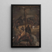 Golgatha - Jan Cybis — gerahmtes Bild an der Wand