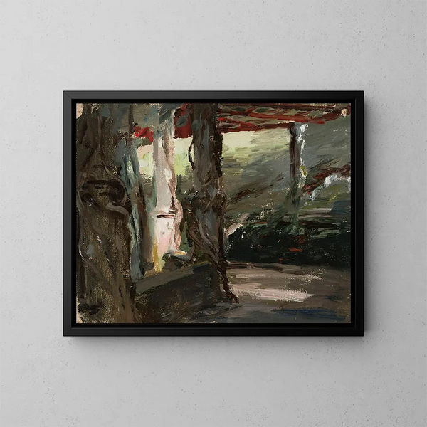 Motiv von Miramar auf der Griechenlandreise - Jan Cybis — gerahmtes Bild an der Wand