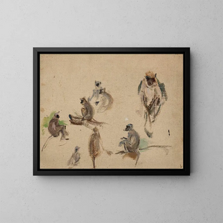 Jan Cigliski - Monkeys From the journey to India.webp