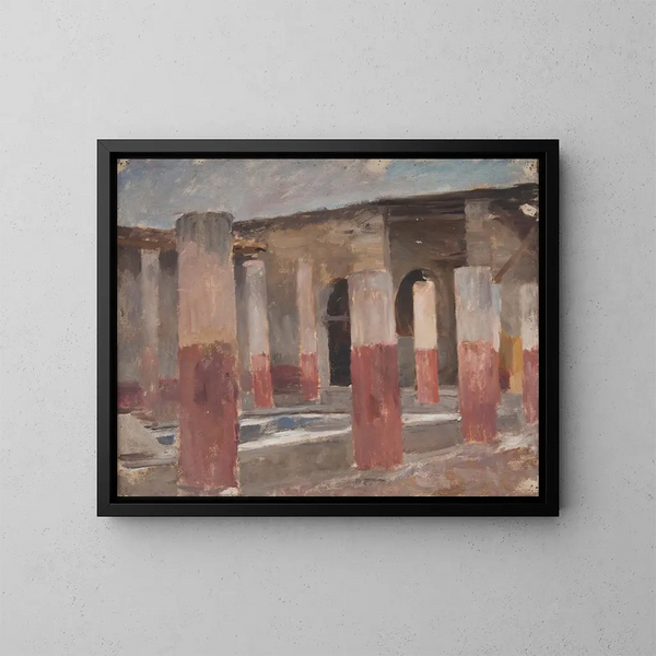 Pompeji - Jan Cybis — gerahmtes Bild an der Wand