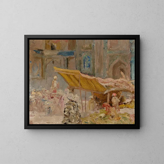 Jan Cigliski - Samarkand  fruit market From the journey to Turkestan.webp