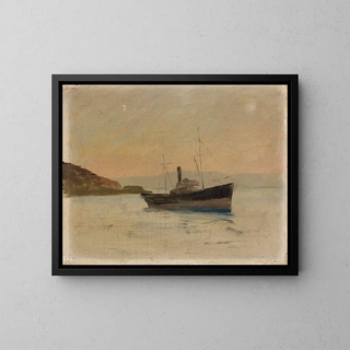 Jan Cigliski - Ship on the Black Sea From the journey to Constantinople.webp