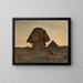 Sphinx im Mondschein, von der Reise nach Ägypten - Jan Cybis — gerahmtes Bild an der Wand