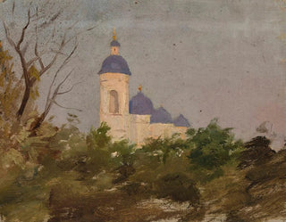 Studie einer orthodoxen Kirche - Jan Cybis — Ansicht des Kunstwerks