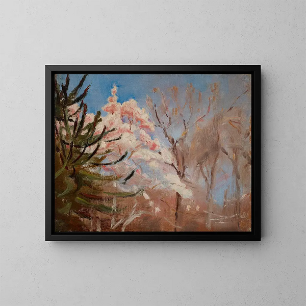Frühling in Sudak - Jan Cybis — gerahmtes Bild an der Wand