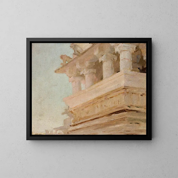 Tempel in Udaipur - Jan Cybis — gerahmtes Bild an der Wand