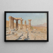 Tempel des Apollon und Berg Parnass in Korinth Aus der Griechenlandreise - Jan Cybis — gerahmtes Bild an der Wand