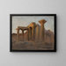 Tempel des Apollon in Korinth bei Sonnenaufgang - Jan Cybis — gerahmtes Bild an der Wand