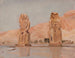 Zwei Statuen der Reise nach Ägypten - Jan Cybis — Ansicht des Kunstwerks