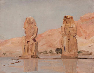 Zwei Statuen der Reise nach Ägypten - Jan Cybis — Ansicht des Kunstwerks