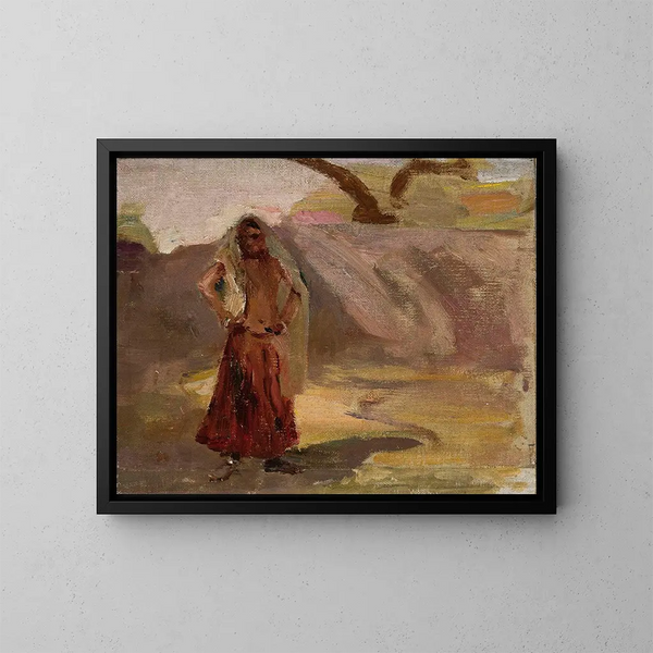 Mädchen hinduistisch aus Udaipur während der Reise nach Indien - Jan Cybis — gerahmtes Bild an der Wand