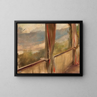 Vue de Yalta depuis le voyage en Crimée - Jan Cybis — gerahmtes Bild an der Wand
