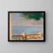 Aussicht auf das Meer von der Villa Bakhchisarai in Jalta, aus der Reise nach Krim - Jan Cybis — gerahmtes Bild an der Wand