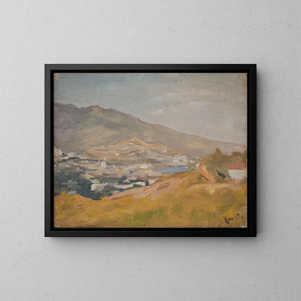 Yalta, der Reisezyklus in der Krim - Jan Cybis — gerahmtes Bild an der Wand