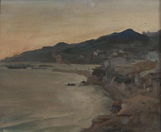 Abend in Yalta, von einer Reise nach Krim - Jan Cybis — Ansicht des Kunstwerks