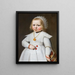 Portrait eines zweijährigen Mädchens - Jan Cornelisz van Loenen — gerahmtes Bild an der Wand
