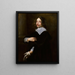 Junge Mann - Jan Cossiers — gerahmtes Bild an der Wand