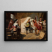 Duel in einer Taverne - Jan Czesław Moniuszko — gerahmtes Bild an der Wand