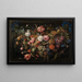 Blumen- und Fruchtgirlande - Jan Davidsz de Heem — gerahmtes Bild an der Wand