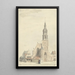 L'église de Buren - Jan Ekels l'Ancien — gerahmtes Bild an der Wand