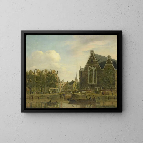 Der sogenannte Boerenverdriet am Spui in Amsterdam - Jan Ekels der Ältere — gerahmtes Bild an der Wand