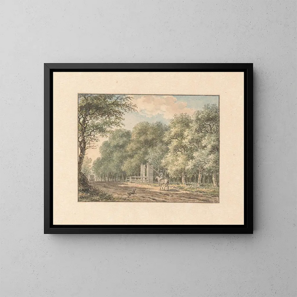 Sur le chemin d'Amstelveen - Jan Evert Grave — gerahmtes Bild an der Wand