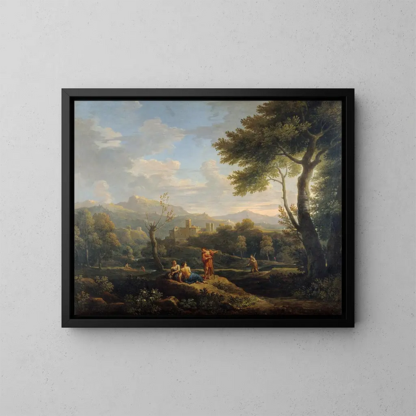 Landschaft Italien - Jan Frans van Bloemen — gerahmtes Bild an der Wand