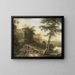 Landschaft mit Rindfleischhirten - Jan Hackaert — gerahmtes Bild an der Wand