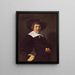 Portrait eines Mannes - Jan Hals — gerahmtes Bild an der Wand