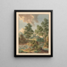 Landschaft mit Wasservögeln in einem Teich - Jan Hendrik Troost van Groenendoelen — gerahmtes Bild an der Wand