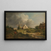 Blick auf die Wand in Ruinen in Amsterdam zwischen der Muiderpoort und der Weesperpoort - Jan Hulswit — gerahmtes Bild an der Wand