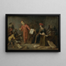 Faust verkauft seine Seele an Mephistopheles - Jan Jansz van Buesem — gerahmtes Bild an der Wand