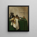 Pichet en étain et coupe en argent sur une table - Jan Jansz den Uyl — gerahmtes Bild an der Wand
