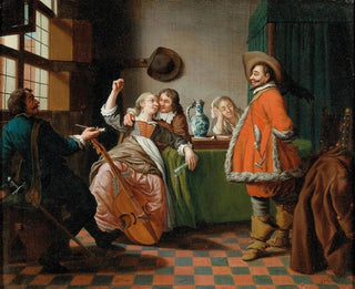 Bei den Heiratsvermittlern - Jan Josef Horemans der Ältere — Ansicht des Kunstwerks