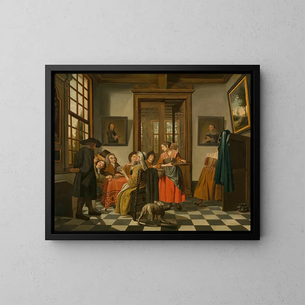 Kartenspiel - Jan Josef Horemans der Jüngere — gerahmtes Bild an der Wand