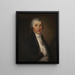Portrait von John O'Connor 1760-1802 Professor an der Universität Vilnius - Jan Krzysztof Damel — gerahmtes Bild an der Wand