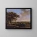 Landschaft mit vier Bäumen - Jan Lagoor — gerahmtes Bild an der Wand