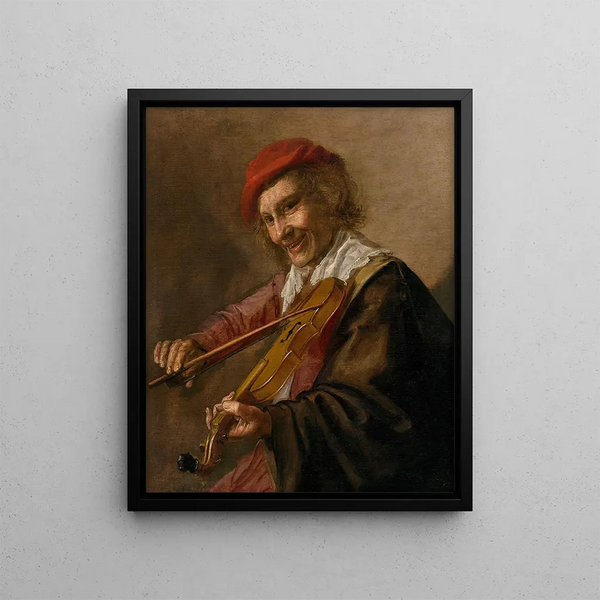 Der Geiger - Jan Miense Molenaer — gerahmtes Bild an der Wand
