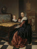 Frau, die Cembalo spielt - Jan Miense Molenaer — Ansicht des Kunstwerks