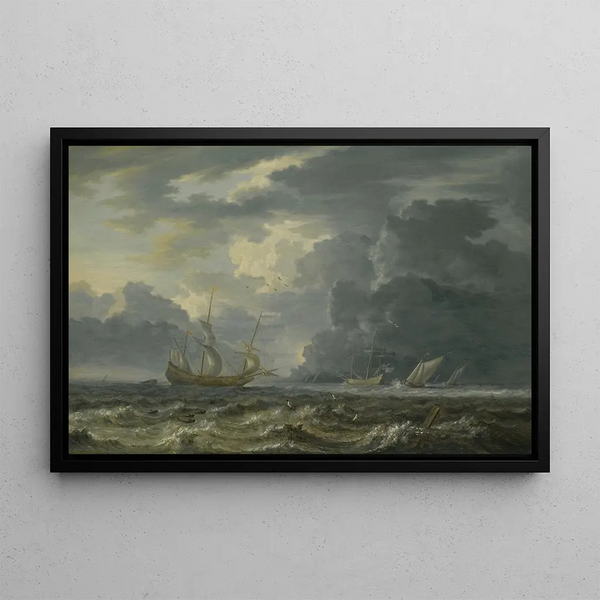 Jan Peeters the elder - Shipping In Choppy Seas.webp