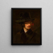 Selbstporträt - Jan Piotr Łuczyński — gerahmtes Bild an der Wand