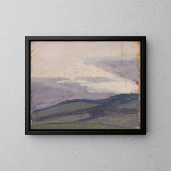 Landschaft im Voralpengebiet - Jan Rembowski — gerahmtes Bild an der Wand
