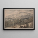 Vue de Chatsworth dans le Derbyshire - Jan Siberechts — gerahmtes Bild an der Wand